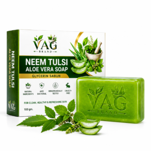 Neem Soap with Tulsi & Aloe Vera | VAG BRAND Glycerin Soap